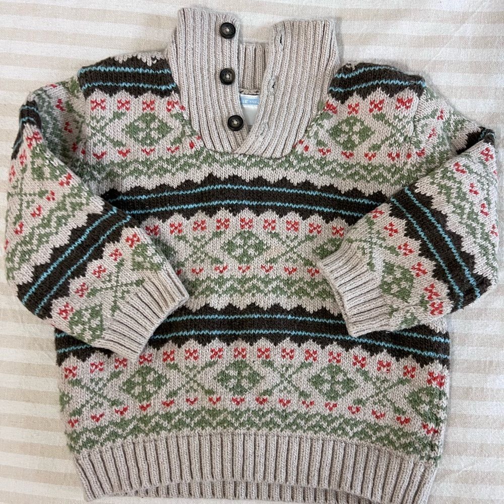 Janie and Jack Vintage Knit Sweater Size 18-24mos